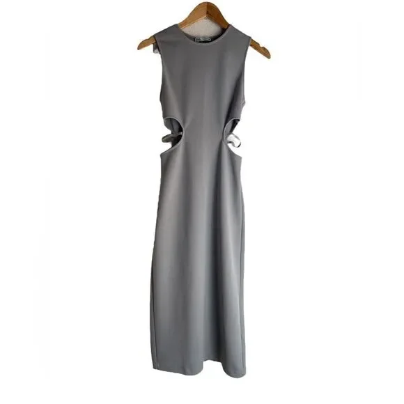 Zara | Midi Bodycon Cutout Dress - Picture 5 of 10